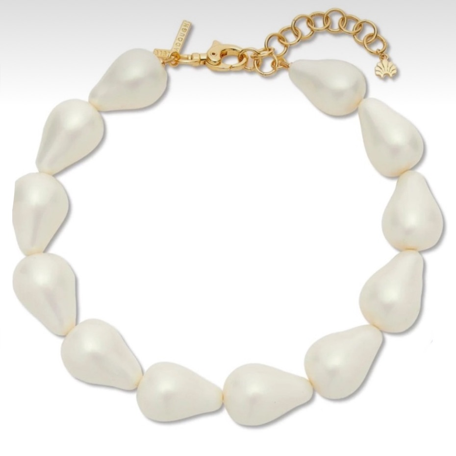 Lele Sadoughi Holographic Pearl Wilma Pearl Necklace 125$